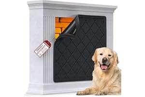 NABOWAN Magnetic Fireplace Cover Easy Install - Indoor Fireplace Blanket to Block Cold Air Reduce Energy Costs, Fireplace Draft Stopper with Full Frame Hook & Loop and Built-in Magnets (32 x 39 Inch)