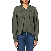 Lucky Brand womens Lettuce Edge Detail Hoodie