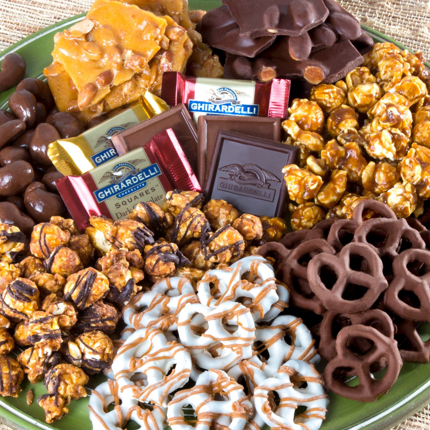 Chocolate Caramel and Crunch Grand Gift Basket for Christmas, Holiday, Snack, Business, Office and Family : Gourmet Chocolate Gifts : Grocery & Gourmet Food