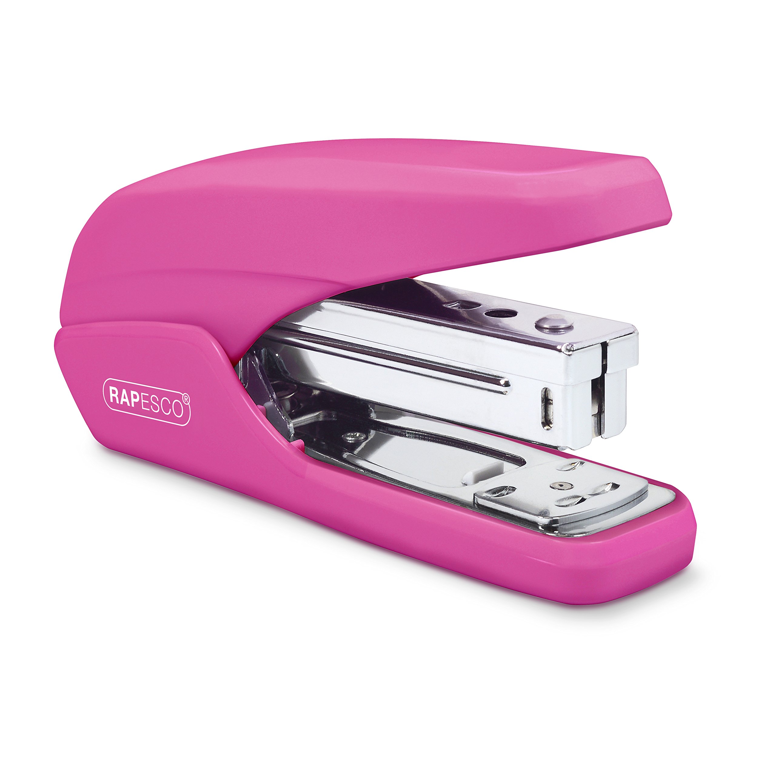 Rapesco 1384 X5-25ps Less Effort Stapler, 25 Sheet Capacity, Hot Pink