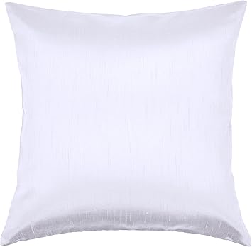 Amazon Com Aiking Home Solid Faux Silk Euro Sham Pillow Cover