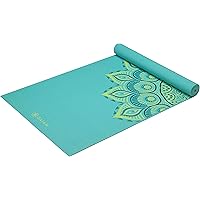 Gaiam Yoga Mat - Premium 6mm Print Extra Thick Non Slip Exercise & Fitness Mat for All Types of Yoga, Pilates & Floor Workout