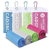 4 Pack Cooling Towel (40"x12"), Soft Breathable