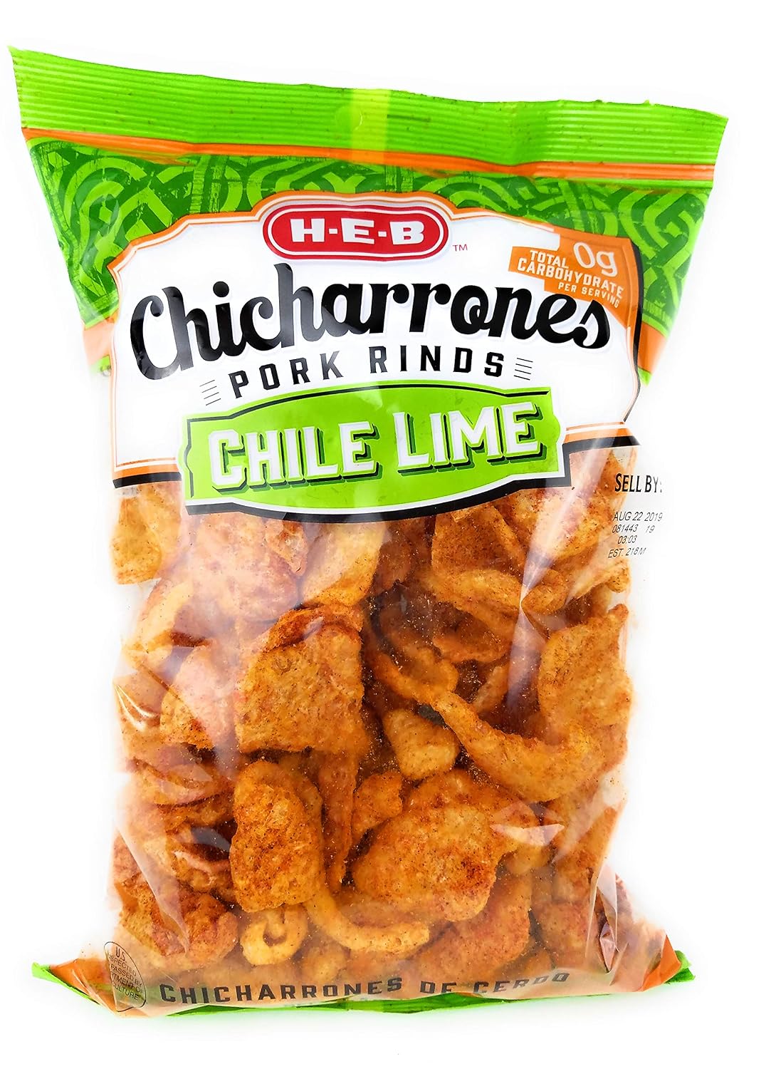 Amazon.com : HEB Chicharrones Pork Rinds CHILE LIME Flavor (Pack ...