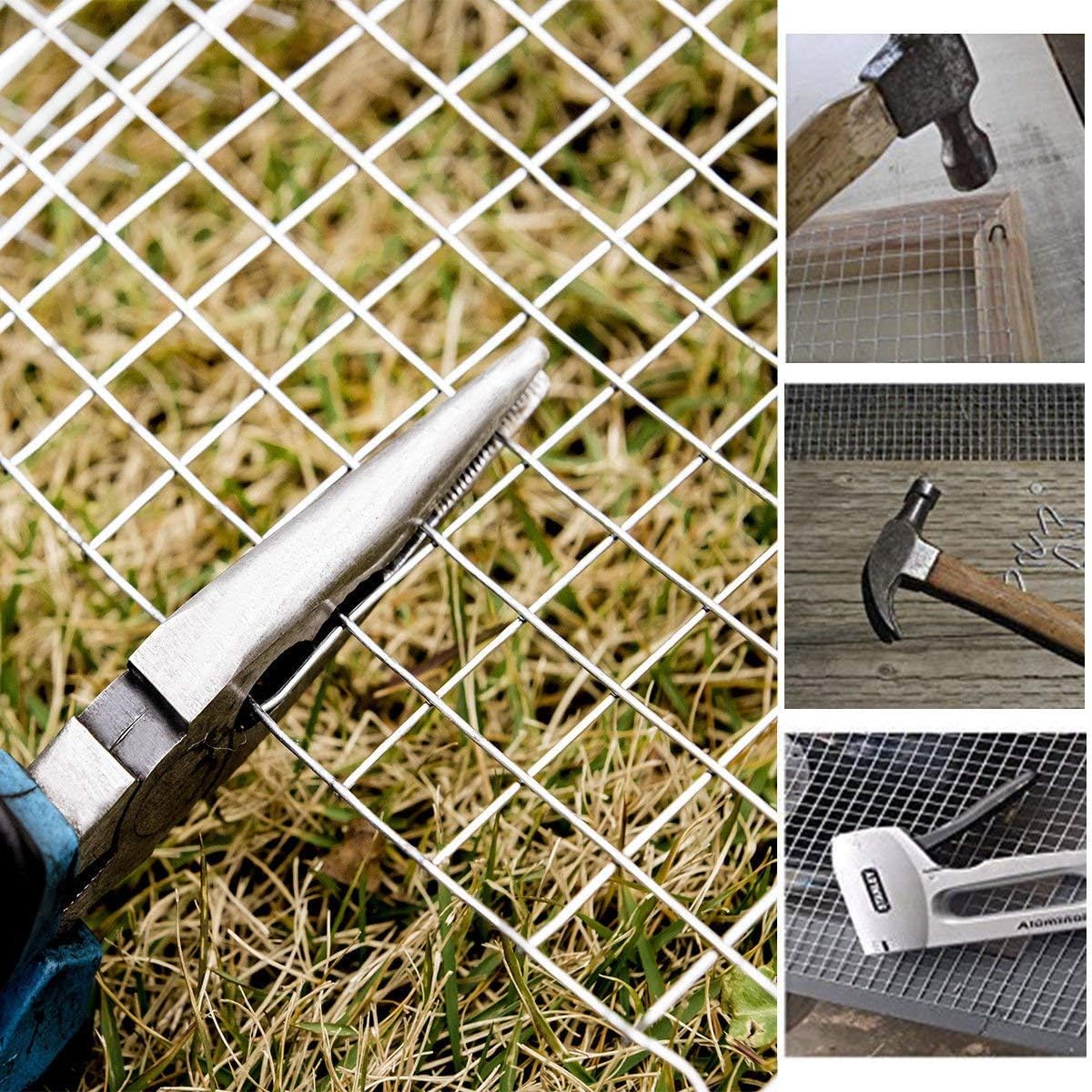 Goplus 36'' x 50' Hardware Cloth, 1/2 inch Welded Cage Wire Galvanized Hardware Cloth Metal Mesh Chicken Netting Rabbit Fence Wire Window (36'' x 50') - - 