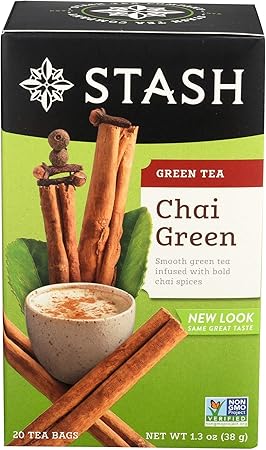 Amazon Stash Tea プレミアム チャイ グリーン ティー 1ティーバッグ Stash Tea ドラッグストア