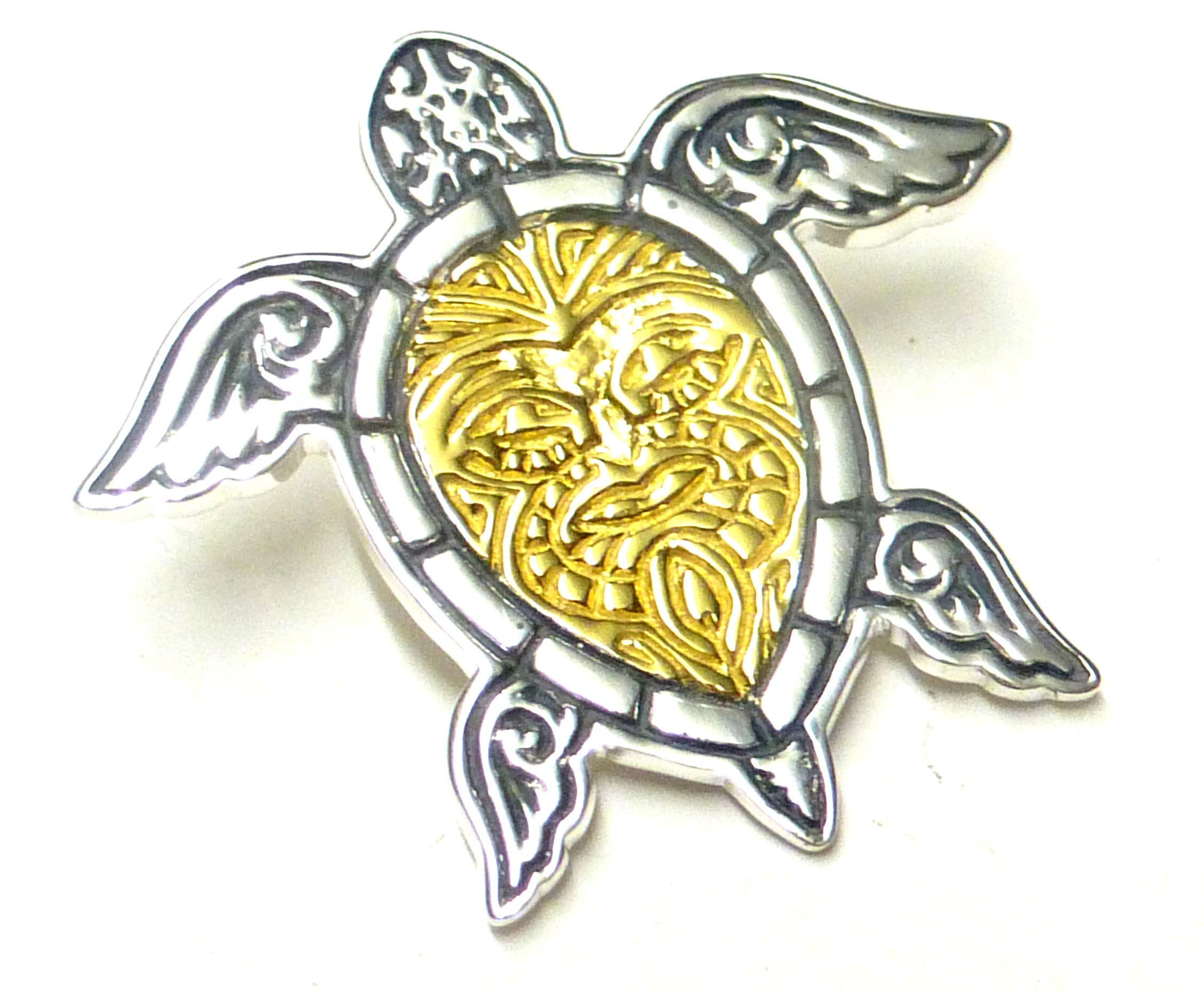 Maori Tortoise Pendant Silver Plated Sterling Silver Protection Symbol Gift Jewellery Unisex
