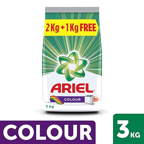 Ariel Colour Detergent Washing Powder-2 kg with Free Detergent Washing Powder-1 kg