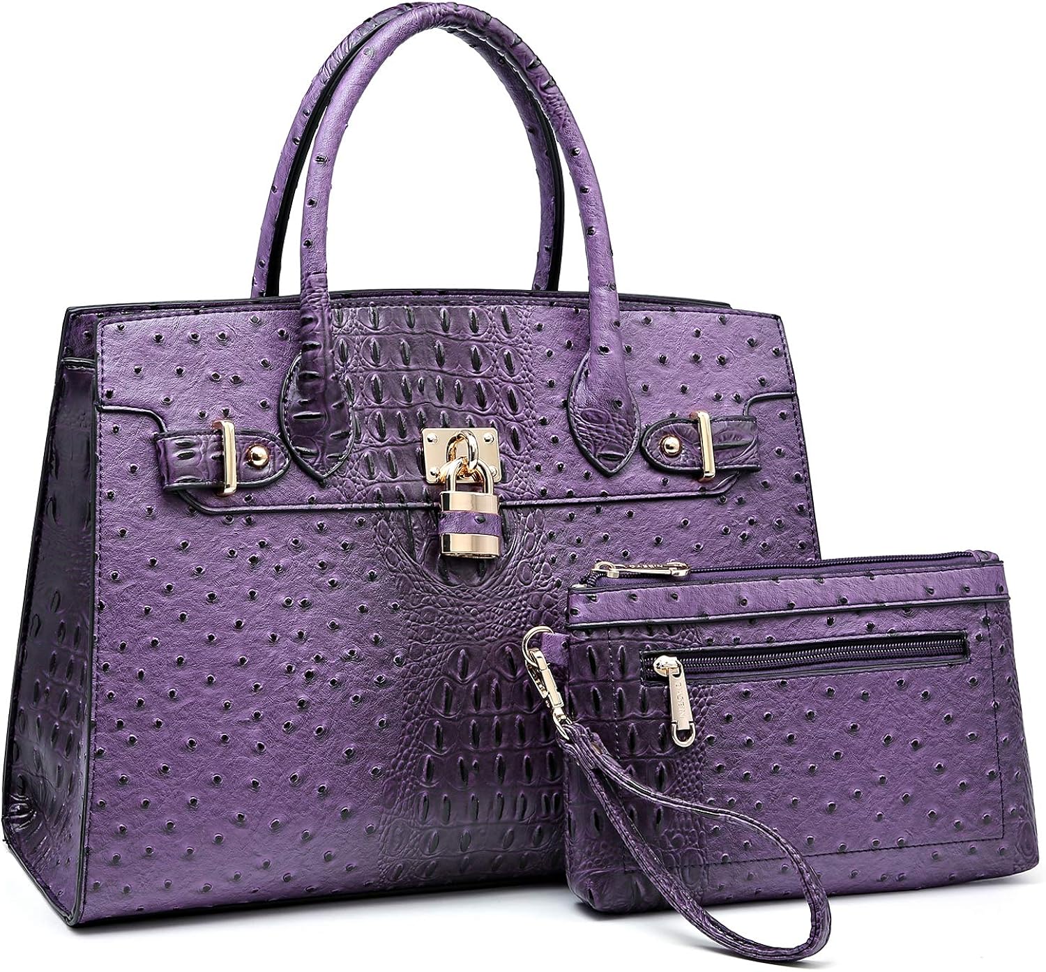 Dasein Women Handbags and Purses Ladies Shoulder Bag Top Handle Satchel Tote Work Bag with Wallet