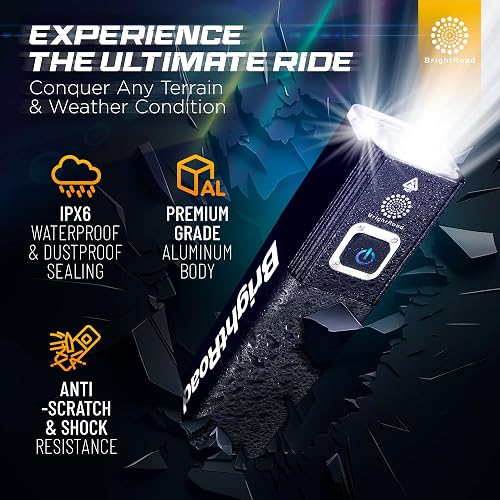 8000 Lumens Bike Helmet Light Rechargeable – 7 Modes, IPX6 Waterproof, Adjustable Mount - View #7