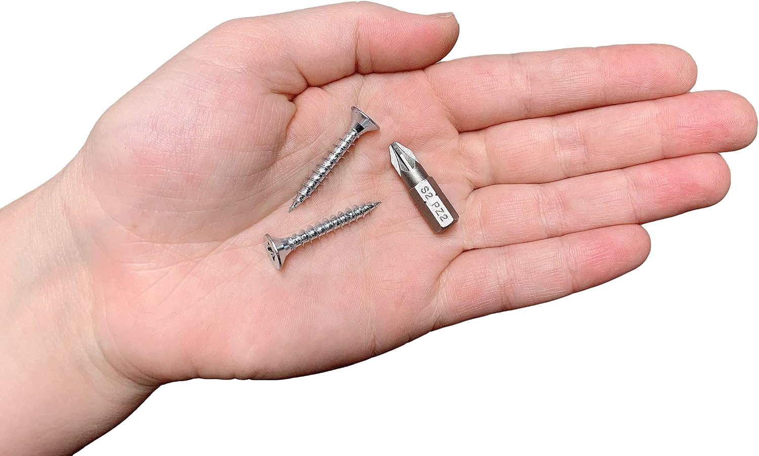 (Pack of 200 pcs) Zinc Plated Steel Wood Screws 4.5 x 30 mm, Pozi-drive Head Screws, Fasteners, Countersunk, Chipboard Screws (200) - Image 5