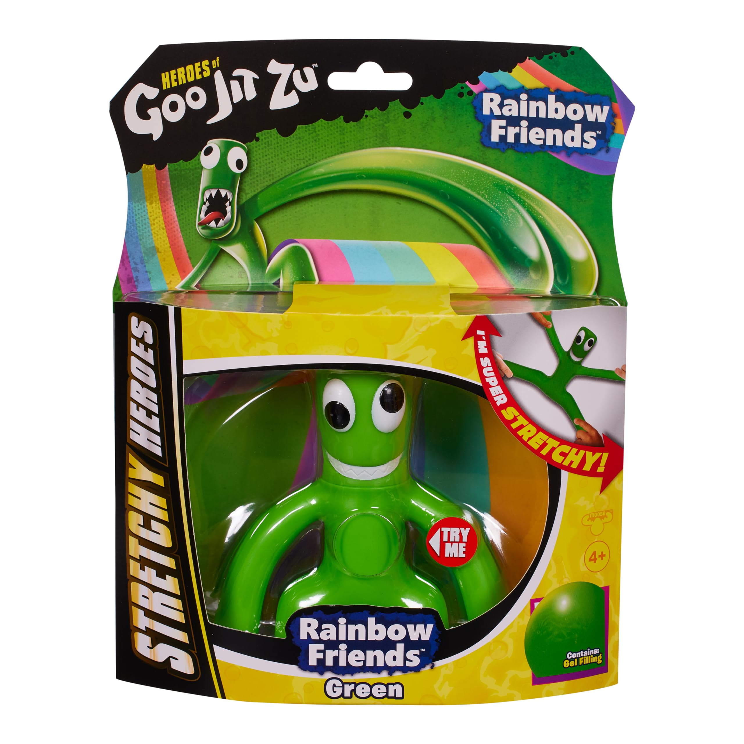 Heroes of Goo Jit Zu Rainbow Friends, Green. The multiplayer, kid-friendly horror story experience. Super Stretchy Goo Filled Toy Figure.