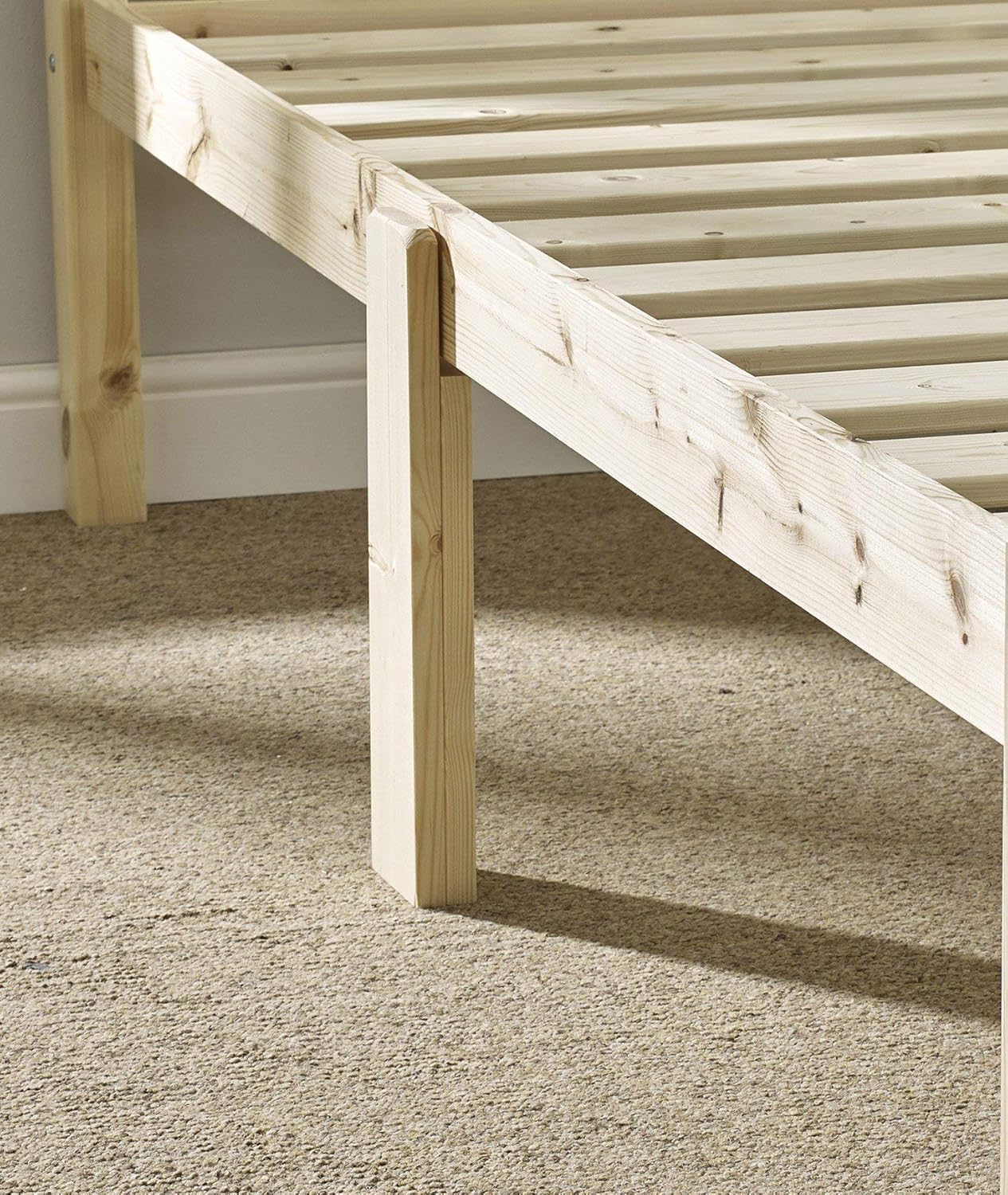 Strictly Beds and Bunks Thor Pine Bed Frame, 3ft Single BigaMart