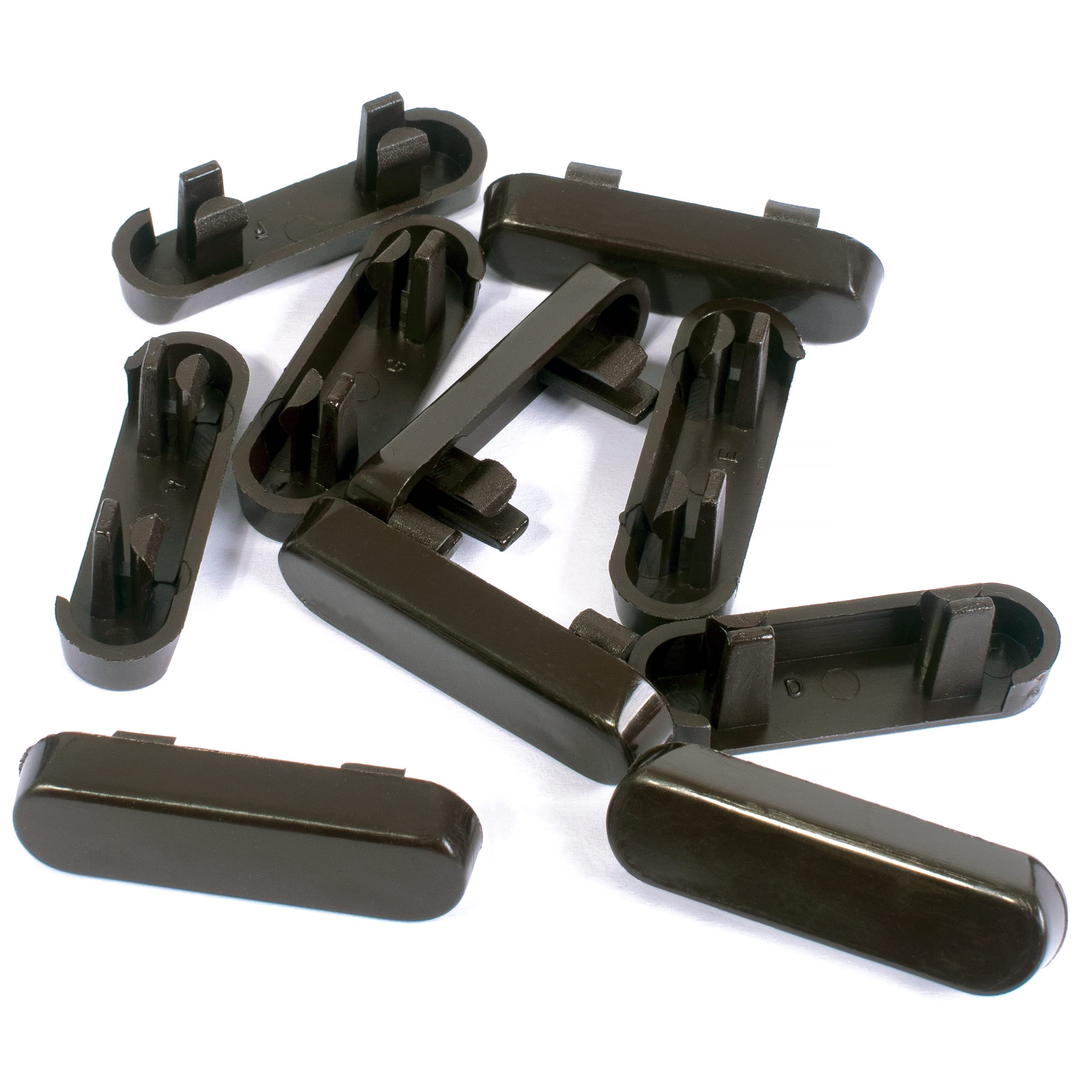 JCP 10 x Brown Window Drainage Cover Caps Weep Hole Covers for UPVC Windows — image 1