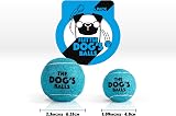 The Dog's Balls Dog Tennis Balls Blue Small 6-Pack Non Abrasive Felt Floats view 5