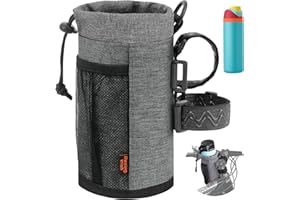 Desing Wish 24oz Bike Water Bottle Holder Bike Bottle Holder with Mesh Pocket Bike Cup Holder Sling Water Bottle Bag Carrier 