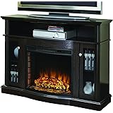 Glass fireplace screen