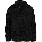 Gioberti Men and Women Super Soft Sherpa 1/4 Zip Pullover Sweater