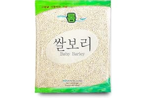 ROM AMERICA Hulled Baby Barley - Premium Unpearled Superfood Hulless Barley for Soups, Stews, Oatmeal, Casseroles, Chili | Healthy Whole-grain Cooking | 쌀보리 - 2 Pound (Pack of 1)