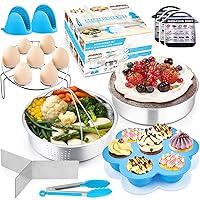 12Pcs Instant Pressure Cooker Pot Accessory Set, P&P CHEF Steamer Accessories Kit For 6 / 8 Qt Pot - Steamer Basket…