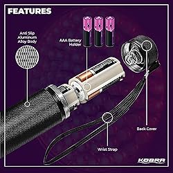 Kobra UV Black Light Flashlight - 100 LED Portable