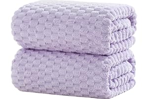 NALIVO Extra Large Bath Towel Sheet-40x80 Inches Oversized,Super Soft,Quick Dry,Microfiber Shower Towels Highly Absorbent,Plush Bathroom Towels for Adults, Premium Quality (Lavender, 2PCS)