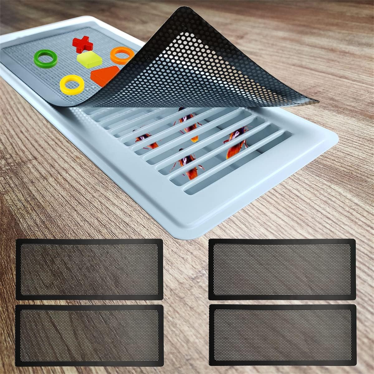 Registers, Grilles & Vents - Floor Vent Mesh Cover for Air Vent Screen Register - 4