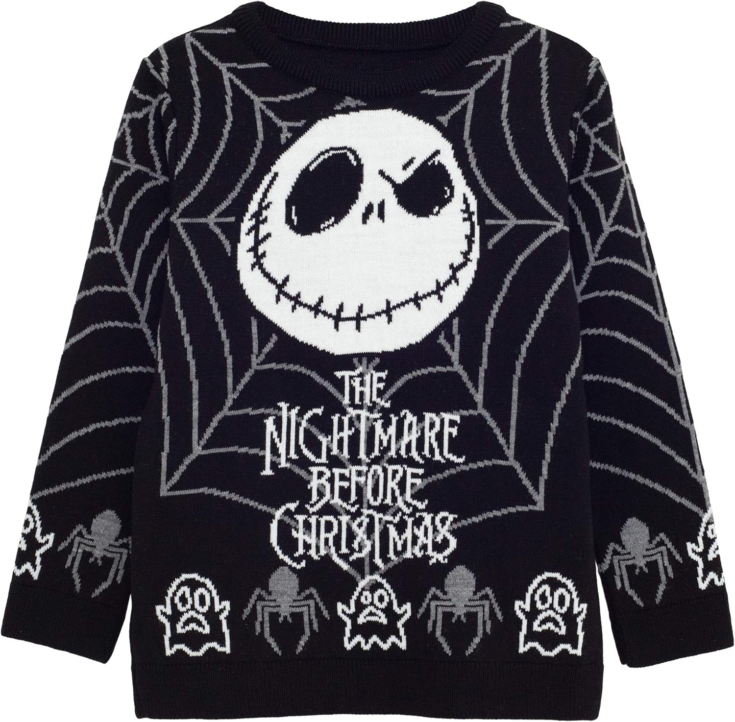 Disney The Nightmare Before Christmas Jack Spider Web Boys Knitted Jumper Official Merchandise Xmas Jumper Ugly Sweater Fair Isle Gift Ideas Popgear Amazon Co Uk Clothing