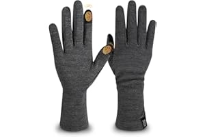 Merino Protect 100% Merino Wool Gloves Men Women Touch screen Thermal Glove Liners For Ski Cold Weather
