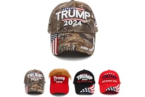 HOMESLIK Trump Hat 2024 MAGA Hat Embroidered Keep America Great Donald Trump Slogan USA Adjustable Baseball Cap for Woman Men