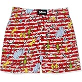 Dr. Seuss Men's Button Fly Boxer Lounge Shorts