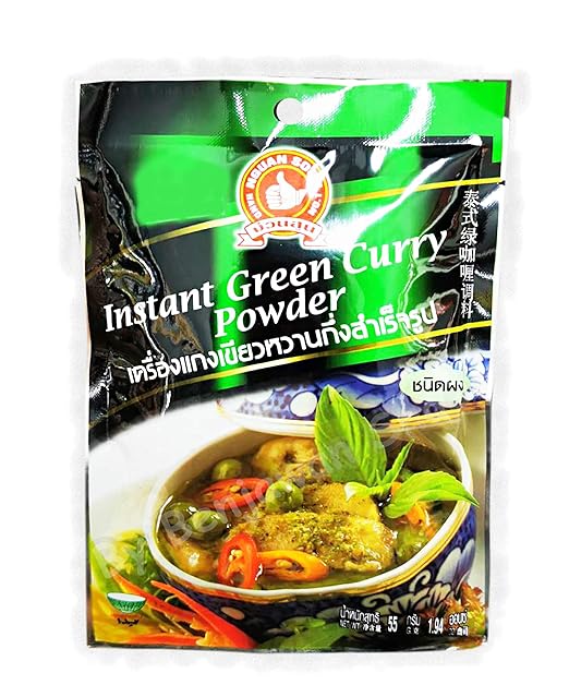 Instant Green Curry Powder 55 g.x 2 Packs // Ship By
