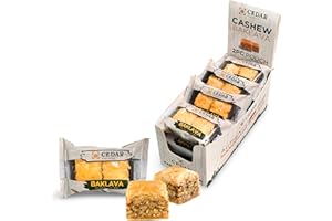 Cedar Pastries Cashew Baklava 2-Pack On-The-Go Squares (Master Box of 12)