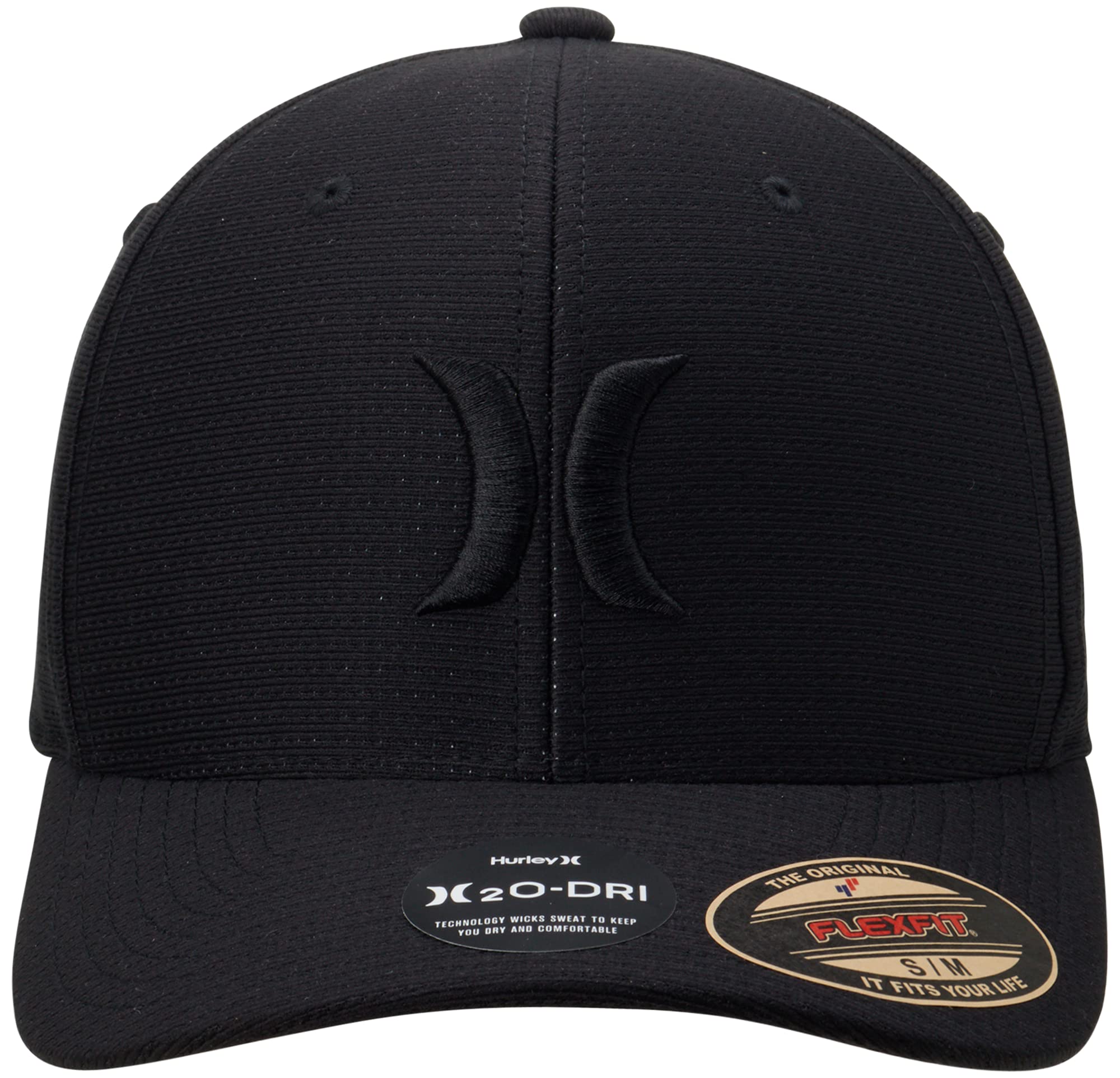 Hurley Men's Baseball Cap – Lightweight Curved Bill H2O Dri Fitted Caps for Men