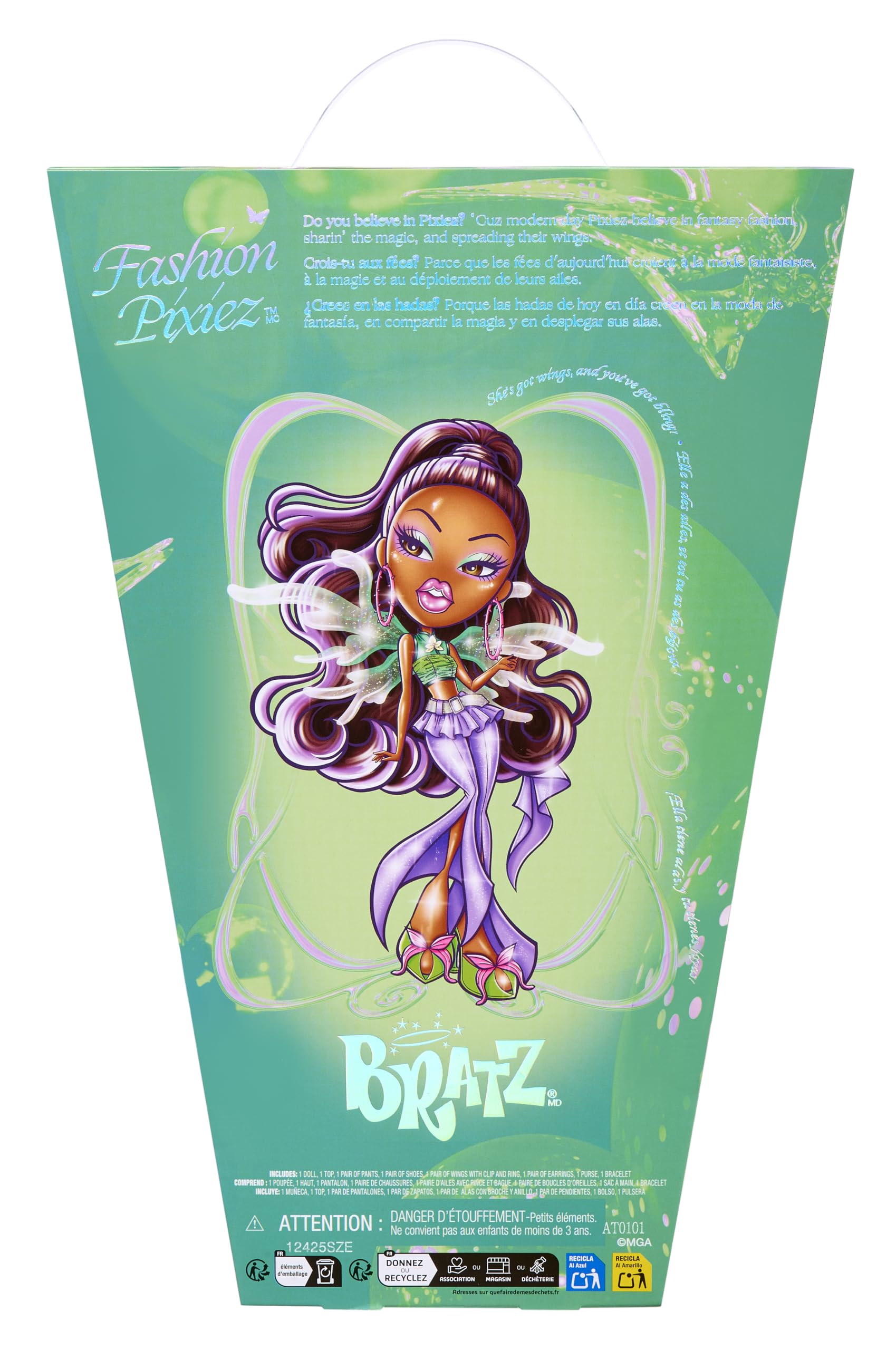 Bratz Fashion Pixiez Sasha Collectible Fantasy Doll with Real Fashions and Accessories