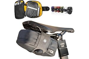 Lumiere & Co. Falcon Magnetic Saddle Bag – 0.69L | 6" x 3.5" x 2" | Sleek Minimalist Design, Fast Magnetic Buckle Attachment 