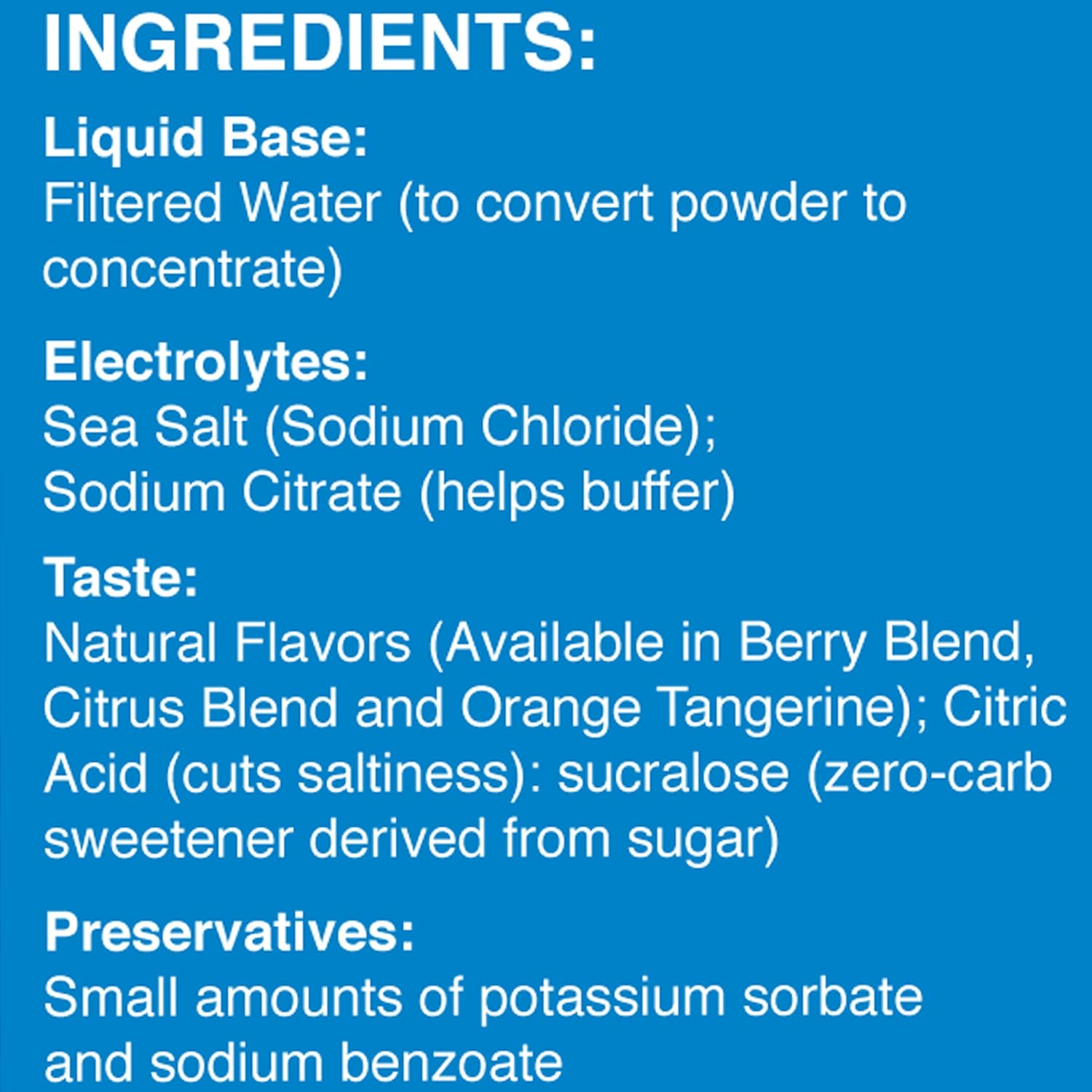 The Right Stuff Electrolyte Drink additive Std - Retail 10-Pouch Box - Berry Blend: Health & Personal Care