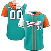 KXK Custom Baseball Jersey Hoodie Button Down Shirt Personalized Stitched Name Number Logo for Adult Youth