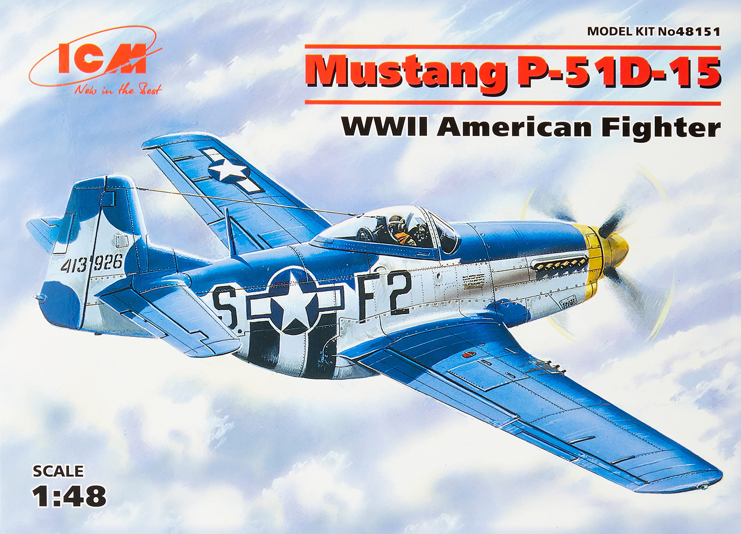 ICM 1:48 - Mustang P-51D-15 WWII American Fighter
