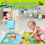 HappyGoLucky 3 in 1 Musical Mat for 1 2 Year Old Boys 19 Sounds Recording view 5