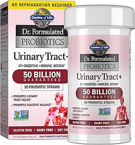 Garden of Life Dr. Formulated Probiotics Urinary Tract+ - Acidophilus Probiotic Supports Urinary Tract Health, Digestive Bala