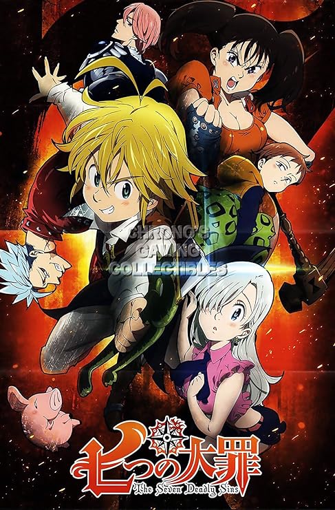 CGC Grande Poster – The Seven Deadly Sins Anime Poster nanatsu No taizai – ani173, Papier, 16" x 24" (41cm x 61cm): Amazon.fr: Cuisine & Maison