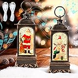 Retisee 2 Pcs Christmas Snow Globe