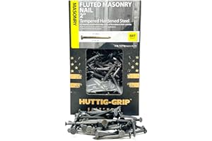 OHIY 475 pcs Huttig-Grip Fluted Masonry Nail 2in 6d for Wood to Concrete, 5 lbs Pack