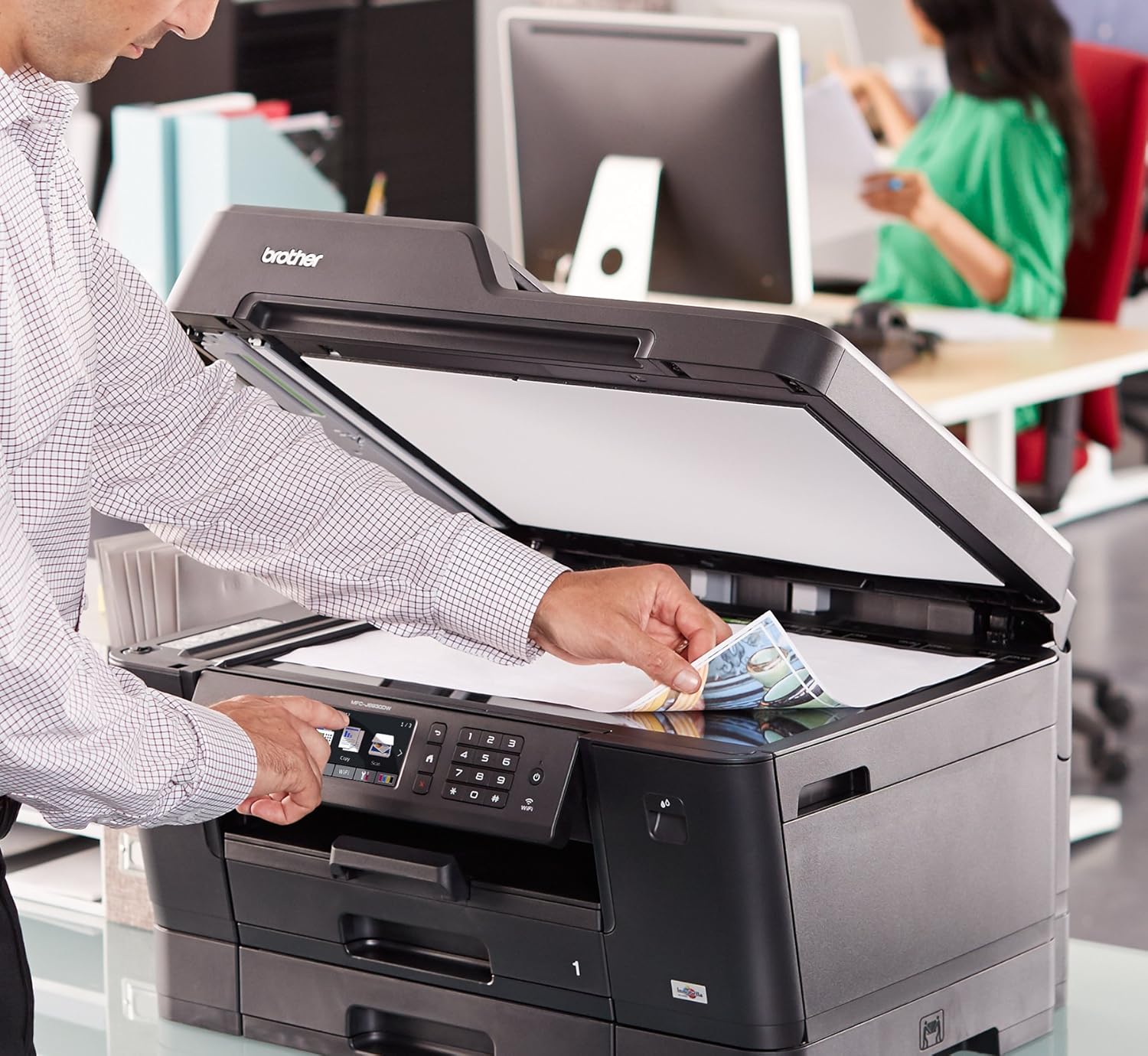 Brother MFC-J6930DW All-in-One Color Inkjet Printer, Wireless Connectivity, Duplex Printing,  Dash Replenishment Ready: Office Products
