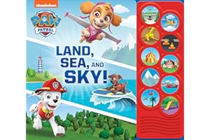 PAW Patrol - Land, Sea, and Sky! - 10-Button Interactive Sound Book - PI Kids