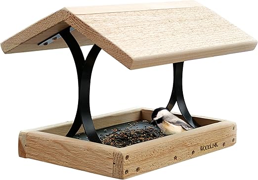 Amazon Com Woodlink Cedar Fly Thru Bird Feeder Cedar Garden
