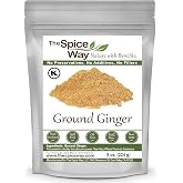 The Spice Way Ginger Powder 8 oz Pure Ground Root for Cooking and Baking | Warm, sharp ginger root powder for baking, spice b