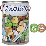 Taksa Toys Resources Expert Pack 144 Pcs. – Alternative Educational Building Blocks Set / Creative Open-Ended Construction To