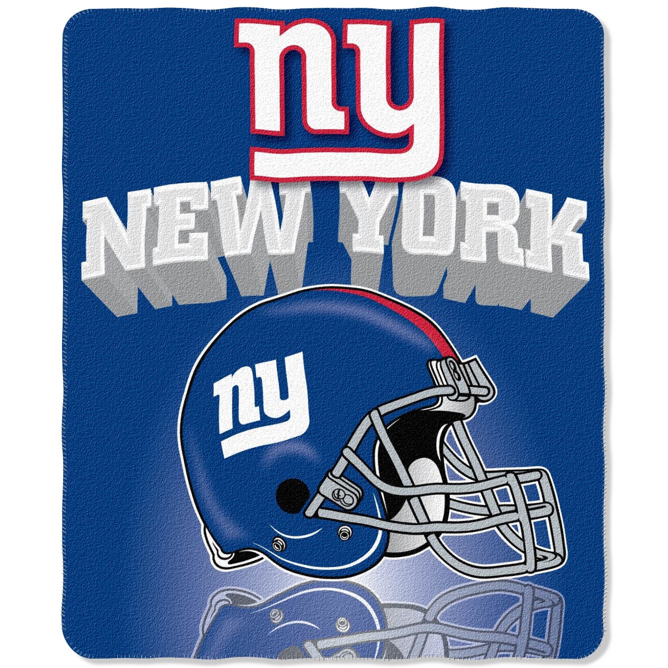 NFL New York Giants Gridiron Fleece Throw 50 inches x 60 inches